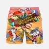 Suitmens Men's Men's Tiki Style Hawaiian Vacation Print Three-Piece Set 032