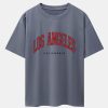 Los Angeles Print Drop Shoulder Oversize T-Shirt
