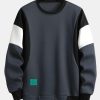 Color Block Patchwork Sweatshirt