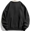 Relax Fit Contrast Polo Sweatshirt