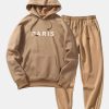 Paris Print Raglan Hoodie & Jogger Pants