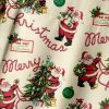 Christmas Chest Pocket Short Sleeves Casual Shirt