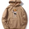 Astronaut Bear Print Hoodie