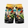 Suitmens Men's Men's Tiki Style Hawaiian Vacation Print Three-Piece Set 034