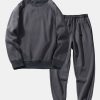 Basic Crew Neck Sweatshirt & Jogger Pants