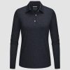 Women's Polo Shirts Long Sleeve UPF 50+ Sun Protection Golf Shirts Quick Dry Athletic Workout Collared Shirt