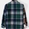 Contrast Panel Check Overshirt