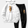 Robot Bear Graphic Hoodies & Jogger Pants