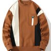 Color Block Sweatshirt With Pocket
