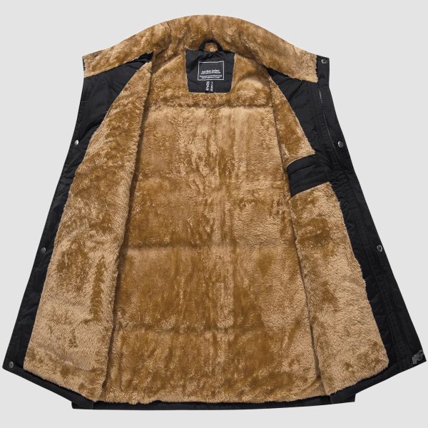 657589f8ca4ca1c322cf306cd737e95092eb3a1129bd9f905dd6a81047a829e8.jpg Men's Outerwear Vests Full-Zip Sleeveless Jacket Winter Warm Fleece Lined Vests Stand Collar
