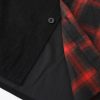 Long Sleeve Corduroy Plaid Panel Shirt