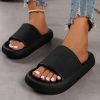 Women's Eva Home Slippers, Anti-slip, Water-resistant, Simple, Comfortable, Quiet, Durable, For Outdoor, Dorm, Office, Summer