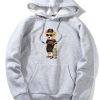 Skate Bear Print Hoodie