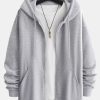 Basic Relax Fit Zip Hoodie
