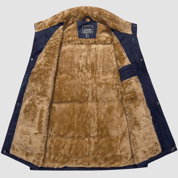 6781f7233169c36be9f801d5aad581599897c5a9f0d4f2d82b85a65a93d2a651.jpg Men's Outerwear Vests Full-Zip Sleeveless Jacket Winter Warm Fleece Lined Vests Stand Collar