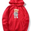 Rich Bear Print Hoodie