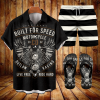Suitmens Men's Modified Motorcycle Print Shirt Three-Piece Set 064