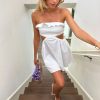 695d7d1c8e797081fc84e2afd09832a0a94fcd89ee850c168e9ab22768c87cb3.jpg Ruffle Plain Off-Shoulder Mini Dress