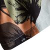 Tropical Print Shirt & Textured Cotton 5" Shorts