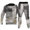 Men's Personalized Printed Hoodie Set 037