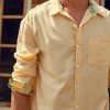 Hardaddy Cotton Floral Contrast Long Sleeve Shirt