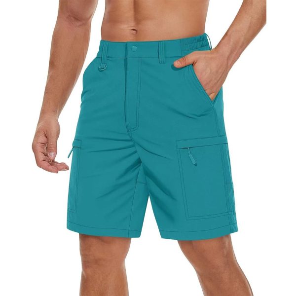 6bd028057d6bae29550d353c18006295350ab105124feb4a0f85c19638e907c8.jpg Men's Casual Quick-Dry 5 Pockets Cargo Short