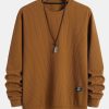 Ribbed Crew Sweatshirt