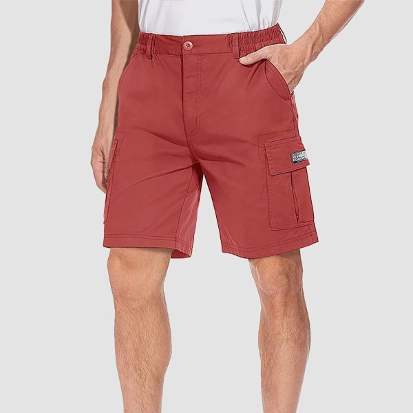 Men's Cotton Cargo shorts Summer Lightweight with Multi-Pockets Ripstop Cargo Work Shorts