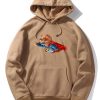 Superhero Bear Print Hoodie