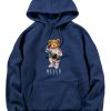 Astronaut Bear Print Hoodie