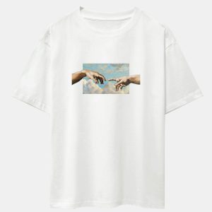 Create Adam Print Heavy Weight Oversize T-Shirt