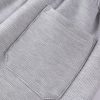 Paisley Print Panel Waffle Sweatshirt & Waffle Jogger Pants