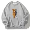 Robot Bear Crew Neck Relaxed Sweatshirt