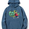 Graffiti Bear Print Hoodie