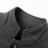 Stand Collar Wool Blended Blazer