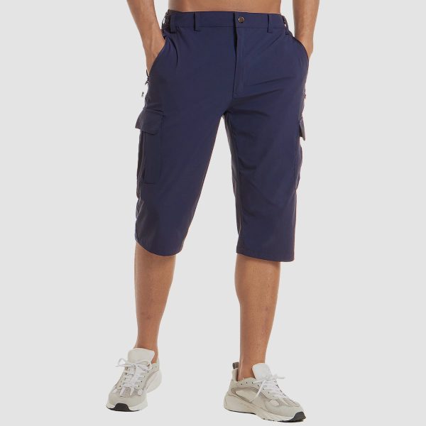 720da61d14fab651f71cf3ac60cc5369aa8a733556f7a8c676457968e21b1ede.jpg Men Knee Length Shorts Lightweight Thin Quick Dry Cargo Shorts