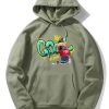 Graffiti Bear Print Hoodie