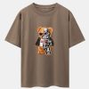 Robot Bear Print Heavy Weight Oversize T-Shirt