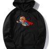 Superhero Bear Print Hoodie