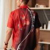 Christmas Decoration Chest Pocket Short Sleeve Shirt