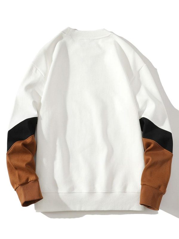 Color Block Crewneck Sweatshirt