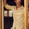 Hardaddy Cotton Floral Contrast Long Sleeve Shirt