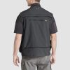 Men's Outerwear Vests Mesh Sleeveless Outdoor Work Vest with Multi Pockets Cargo Waistcoat Fishing