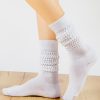 1pair Solid Crew Socks