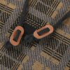 Slim Fit Knitted Plaid Paneled Hooded Sweater