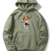 Astronaut Bear Print Hoodie