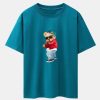 Hip Hop Singer Bear Print Heavy Weight Oversize T-Shirt
