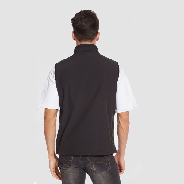 Men's Lightweight Vest Windproof Sleeveless Jacket Outdoor Hiking Camping Fishing Photography Gilet with Zip Pockets