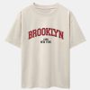 Brooklyn Print Drop Shoulder Oversize T-Shirt & Jersey Shorts