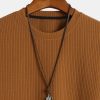 Ribbed Crew Sweatshirt